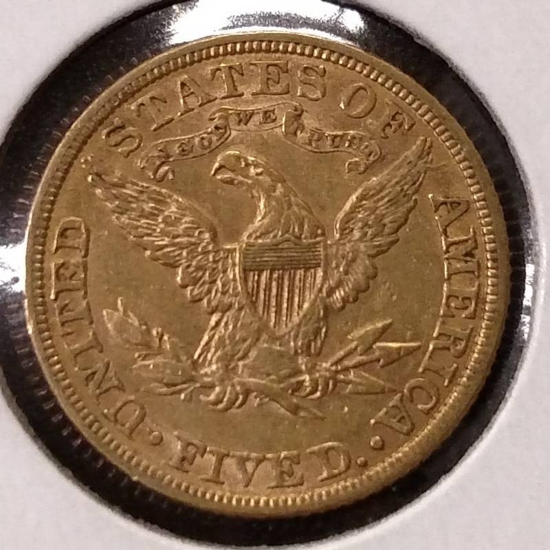 1881 Liberty Head 5 Dollar Gold Coi...