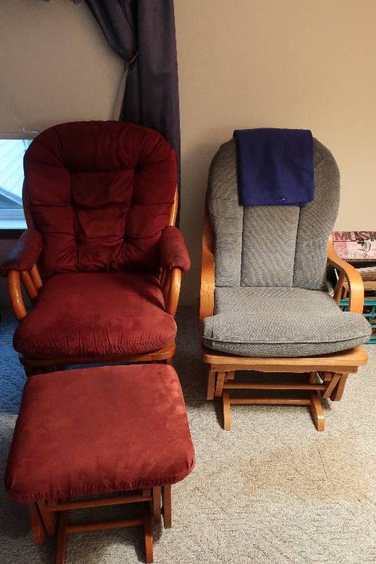 lot 57 image: Two glider rockers