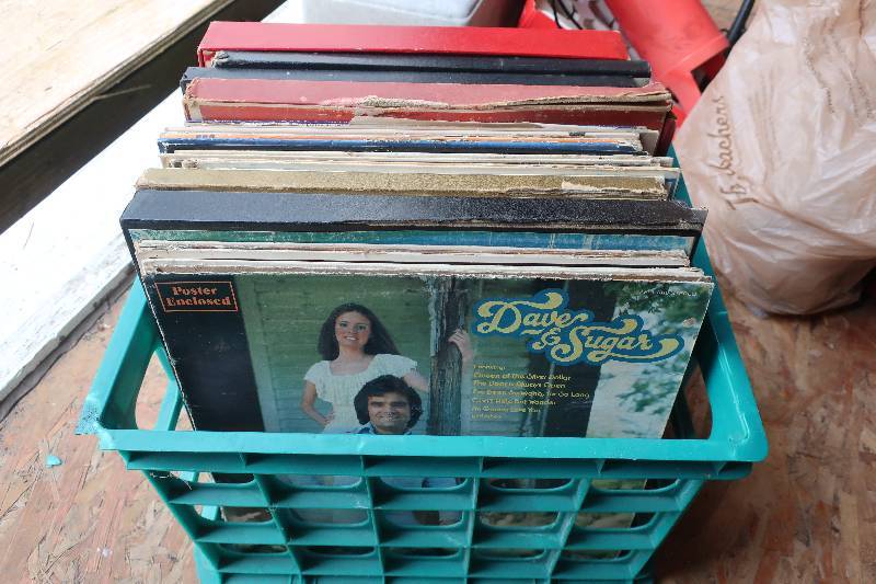 lot 93 image: Plastic crate full of records