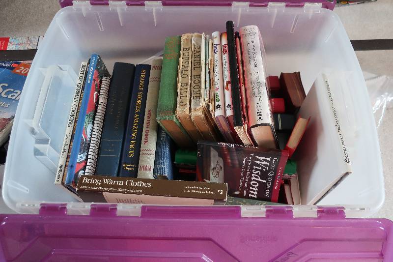 lot 103 image: Tote of books