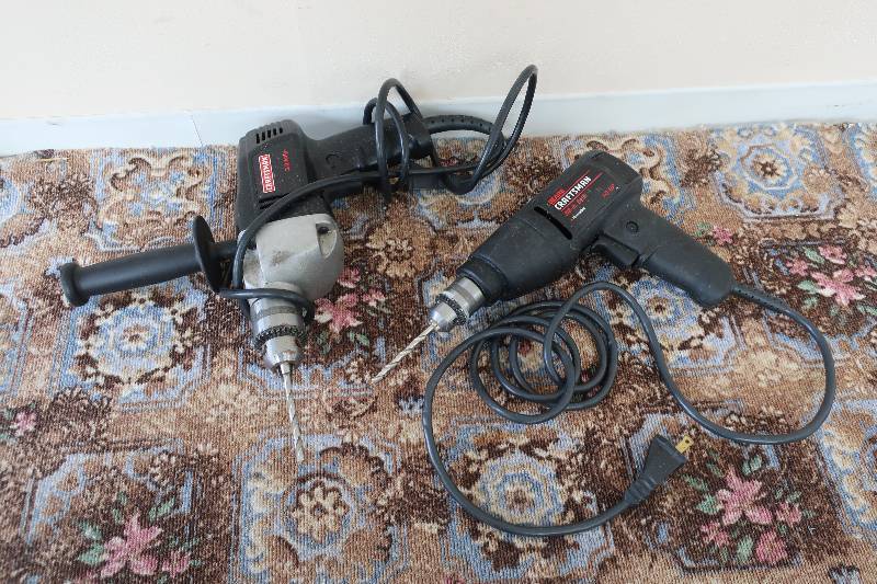 lot 155 image: Two Craftsman drills