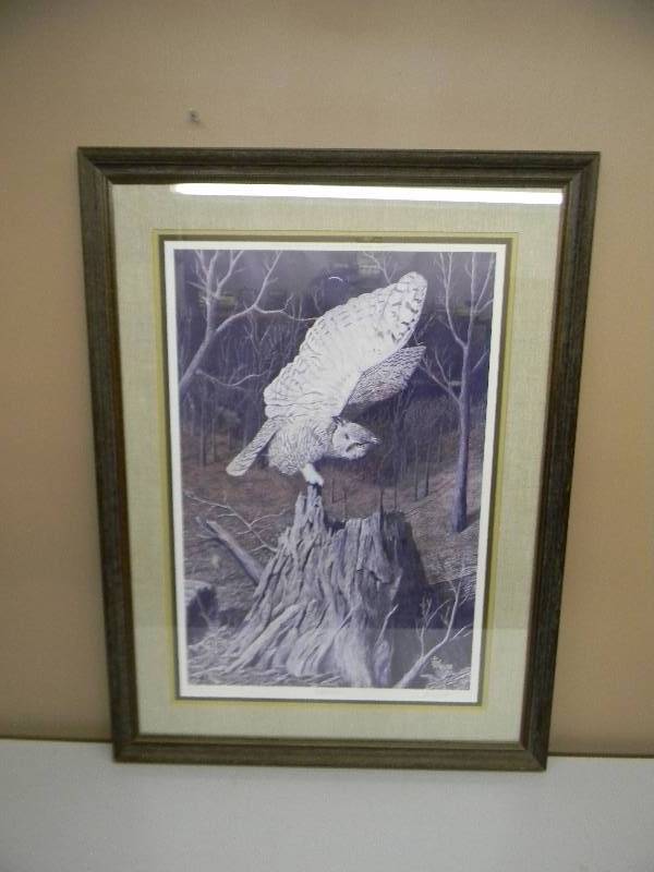 lot 9 image: NIGHTMOVES BY JON WRIGHT - 65 OF 250, SIGNED - PROFESSIONALLY FRAMED - APPROX 38 BY 28 - SEE PICTURES