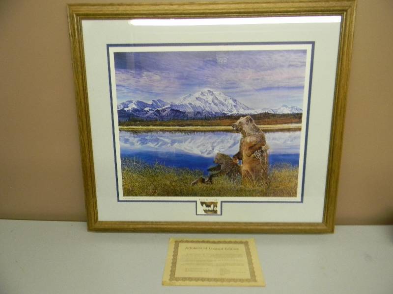 lot 10 image: FUN AND FROLIC BY LlOYD HOVLAND - SIGNED WITH COA - HAS REMARK - 8 OF 850 - APPROX 33 BY 29 - SEE PICTURES