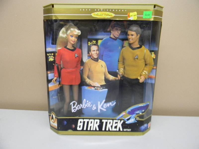 lot 32 image: BARBIE & KEN STAR TREK - STILL IN BOX - 30TH ANNIVERSARY COLLECTOR EDITION - SEE PICTURES