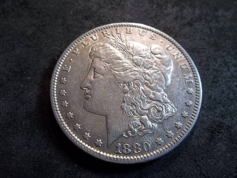 1880 O Morgan Silver Dollar Micro O