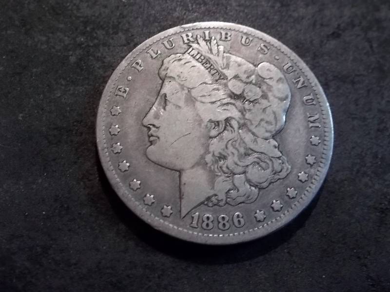 1886 O Morgan Silver Dollar