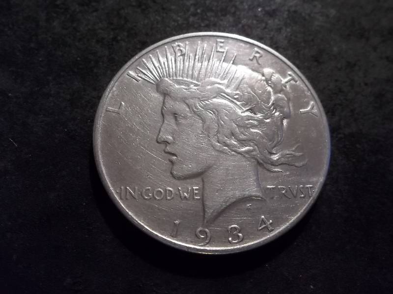1934 D Silver Peace Dollar