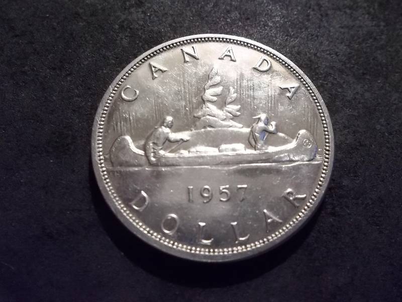 1957 Canadian Silver Dollar