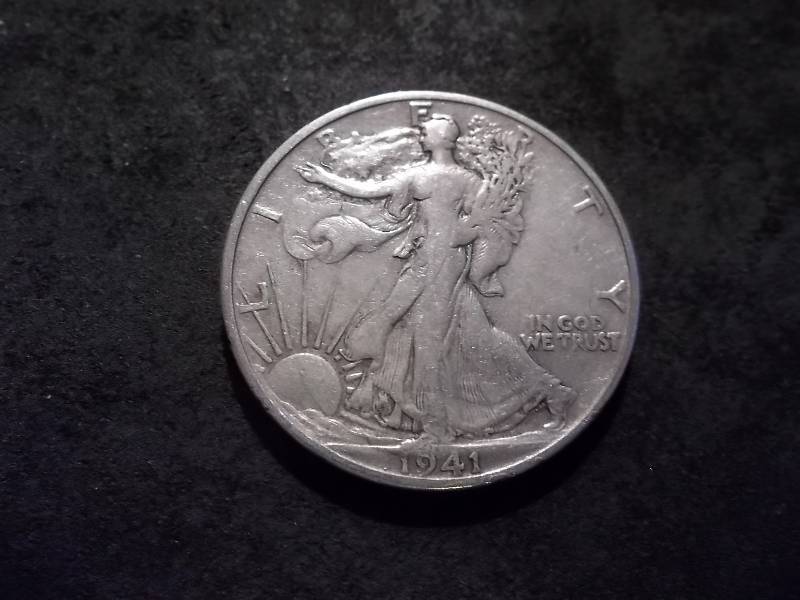 1941 S Walker Half Dollar