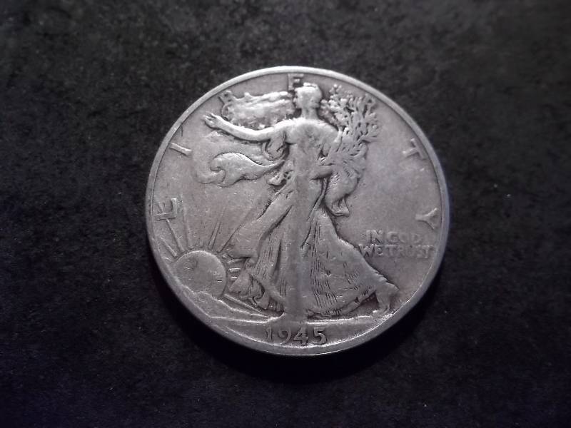 1945 S  Walker Half Dollar