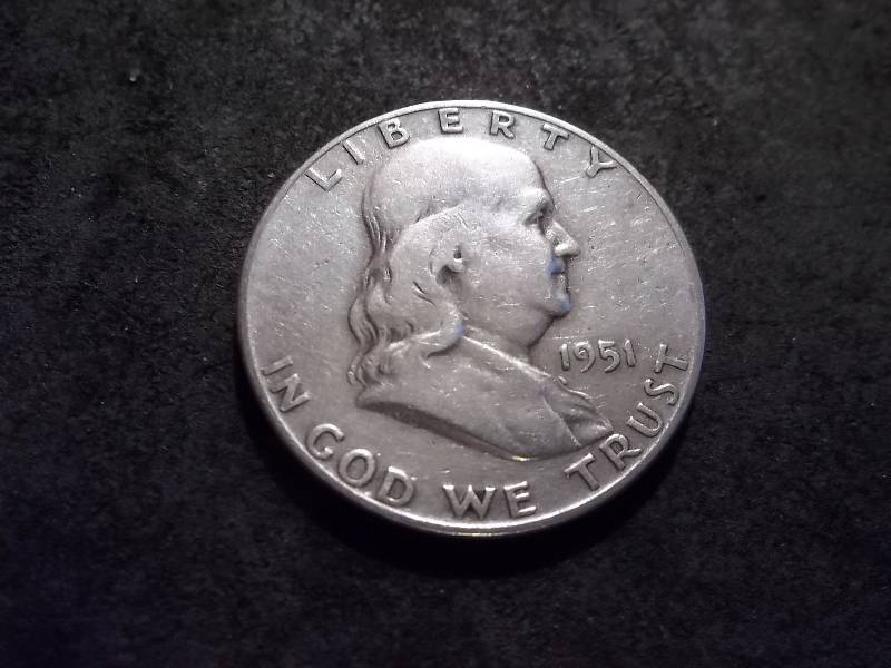 1951 S Franklin Half Dollar
