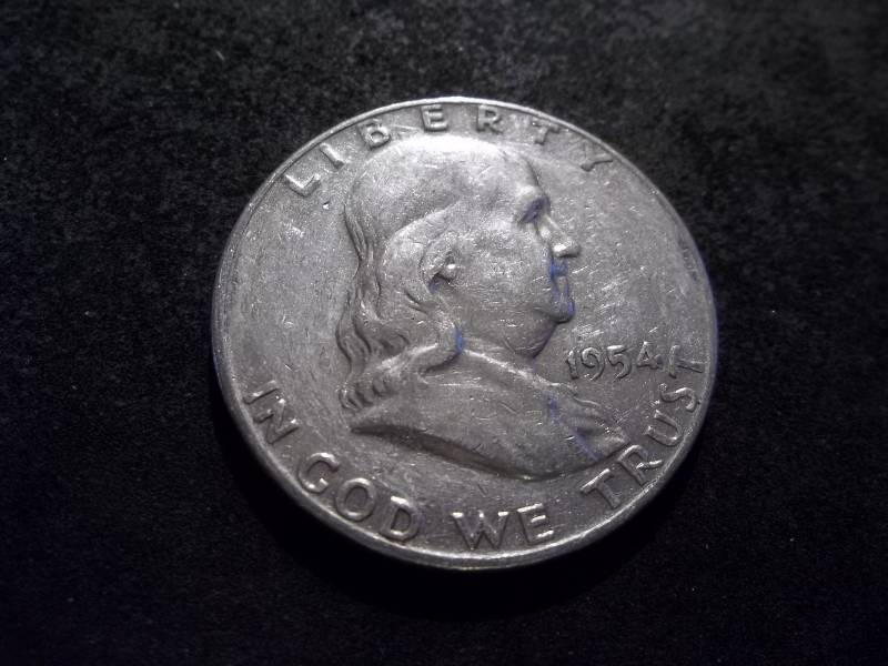 1954 D  Franklin Half Dollar