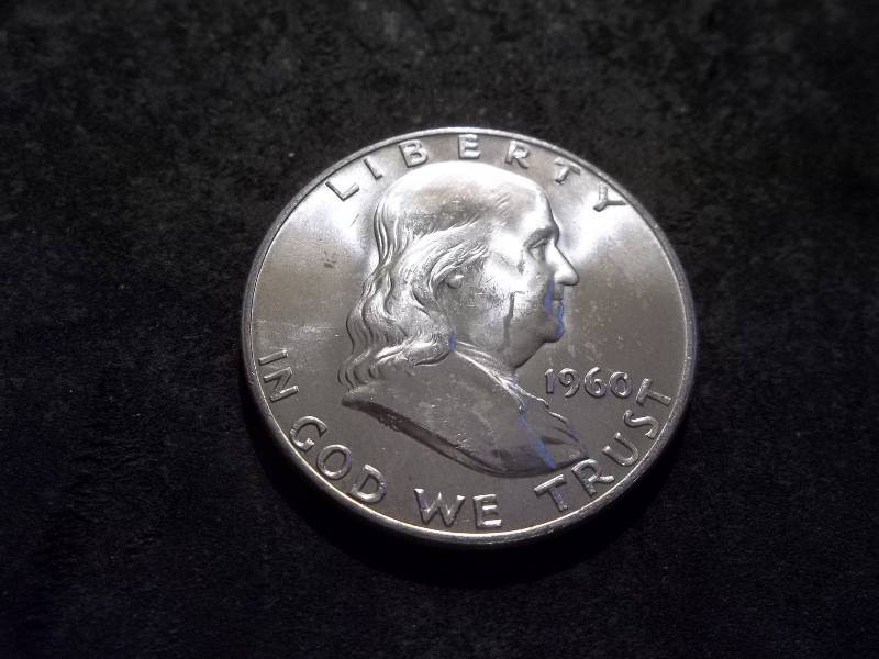 1960 D  Franklin Half Dollar
