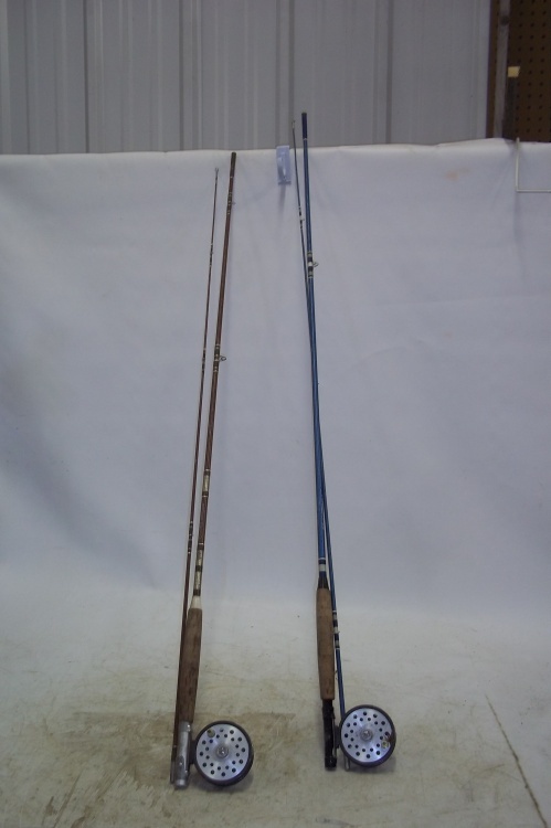 lot 20 image: Pair of Fly fishing rods with reels
