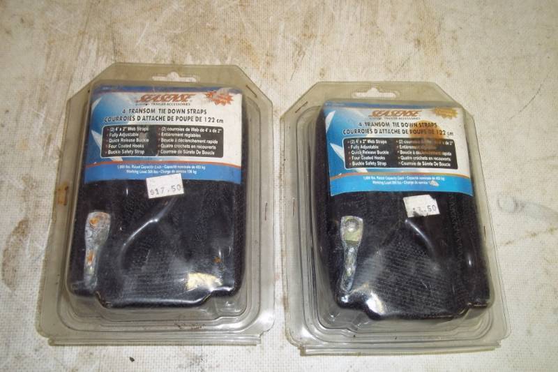 lot 24 image: 8 transom tie down Straps
