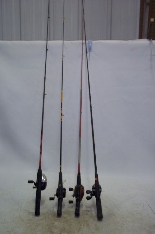 lot 25 image: 4 Rods and Reels