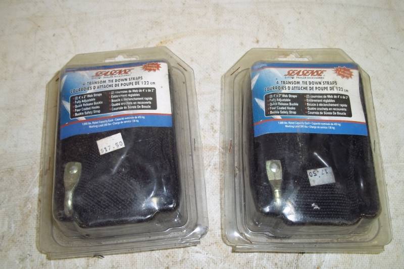 lot 27 image: 8 transom tie down Straps