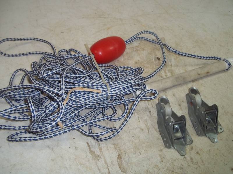 lot 31 image: Ski rope and pair of anchor rope