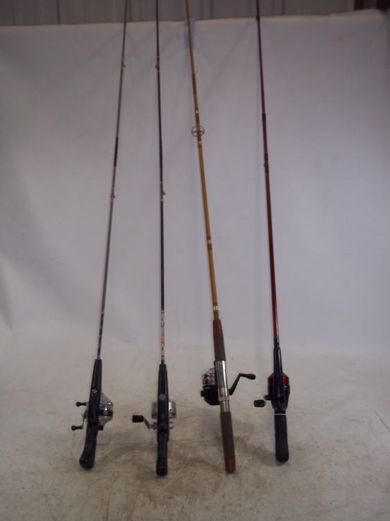 lot 34 image: 4 Rods and Reels