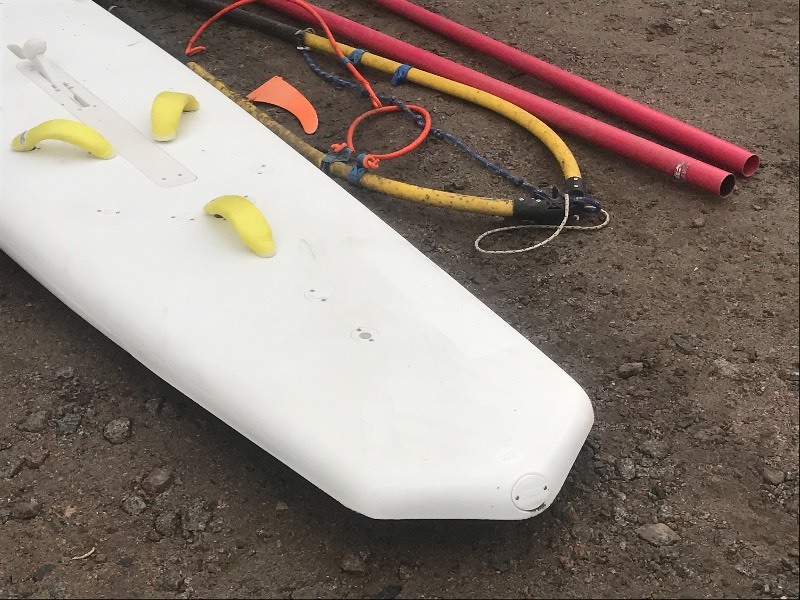 lot 8 image: R.A.Y. Sailboard  Paddle Boat
