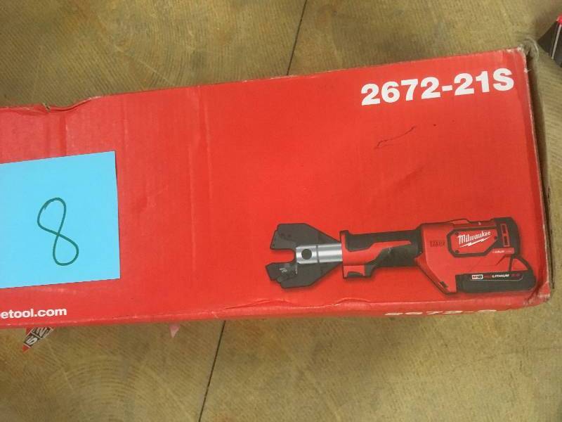 Milwaukee M18 18-Volt Lithium-Ion Cordless Cable Cutter With Steel Jaws with(1) 2.0Ah Battery, Charger, Tool Bag in like new condition
