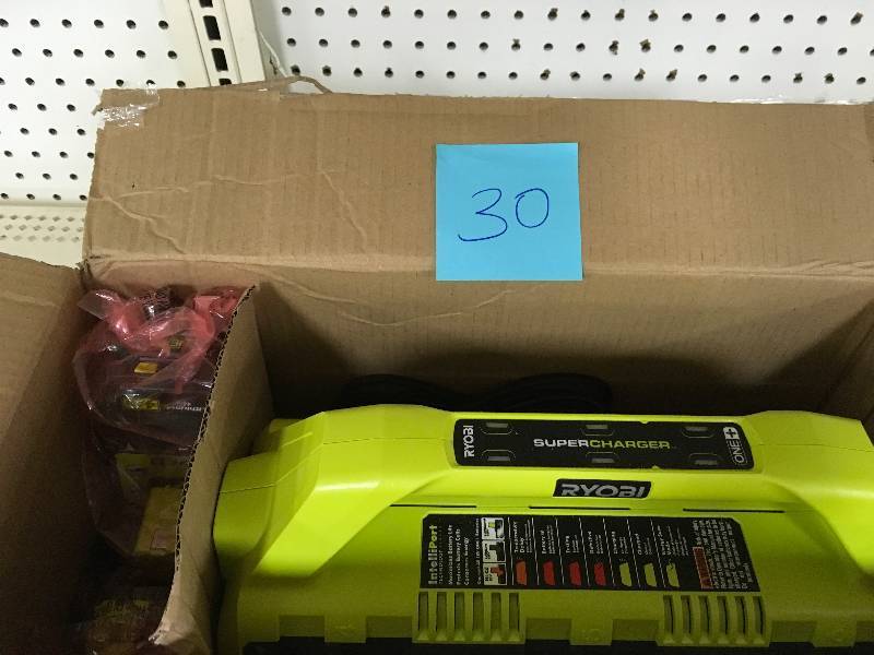 Ryobi 18-Volt ONE SuperCharger and 2 Lithium-Ion Batteries Kit not used