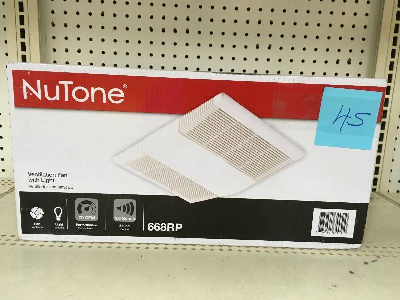 Nutone 70 CFM Ceiling Exhaust Fan with Light not used