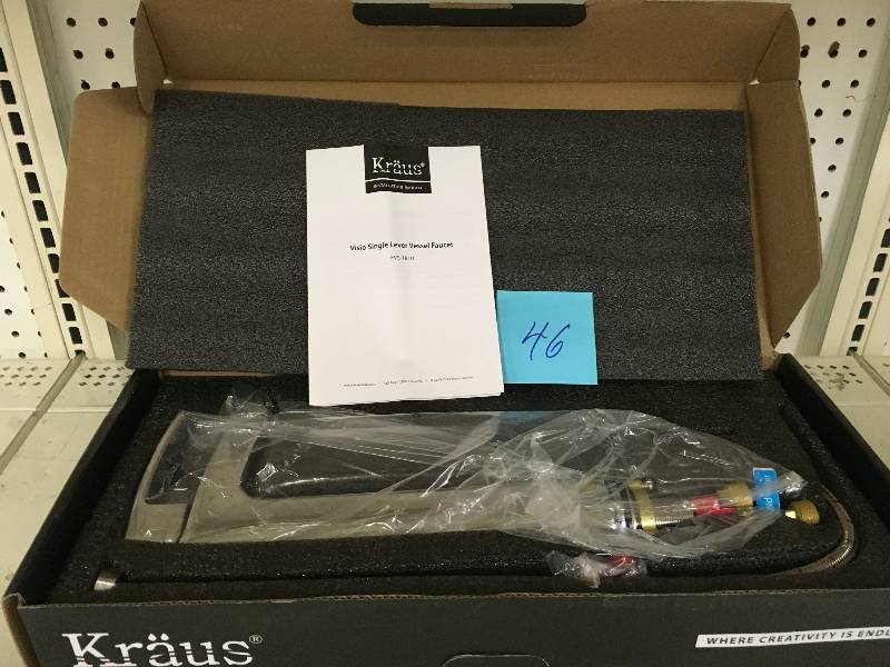 Kraus Visio Single Hole Single-Handle Vessel Bathroom Vessel Faucet in Chrome open box not used