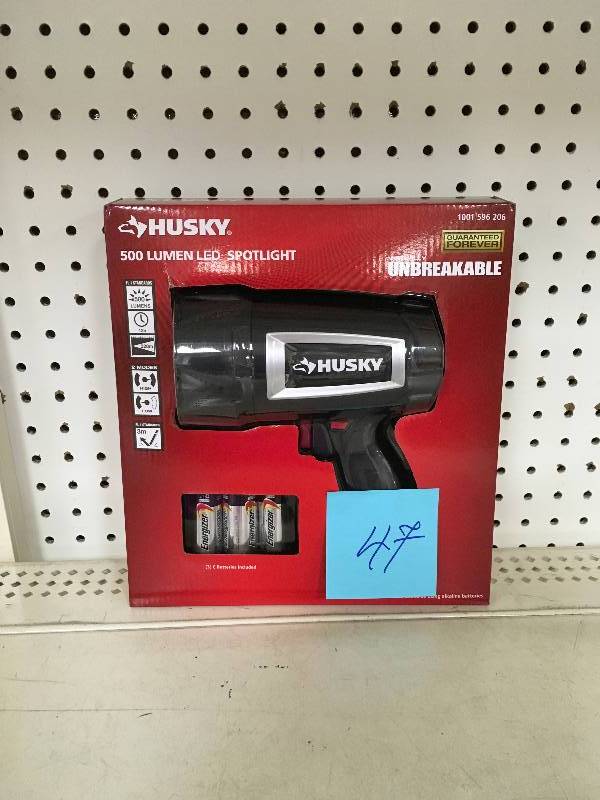 Husky 500 Lumen LED Compact Unbreakable Spotlight new