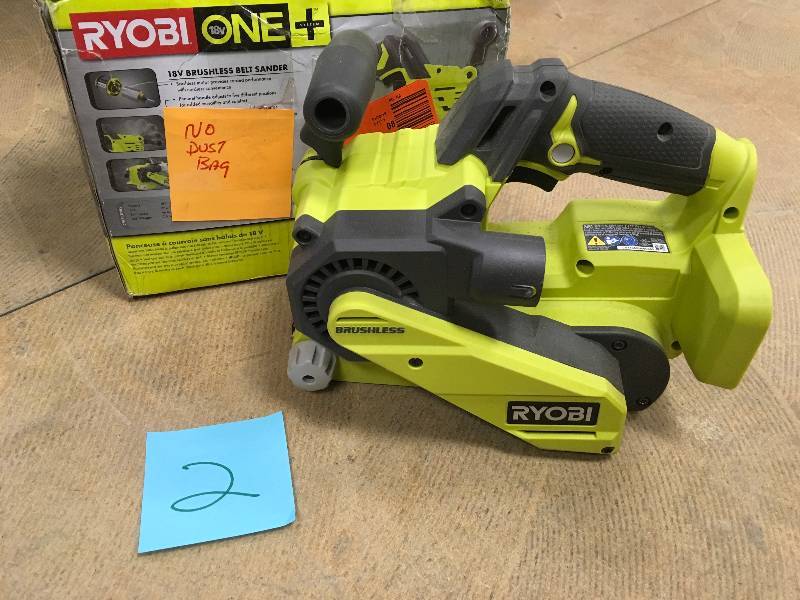 Ryobi 18V Brushless belt sander used in working condition