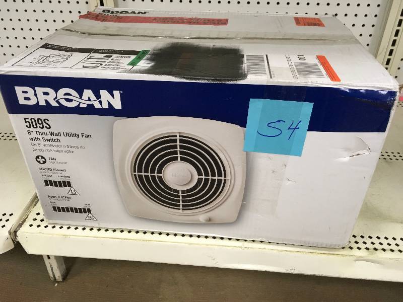 Broan 180 CFM Through-the-Wall Exhaust Fan with OnOff Switch not used