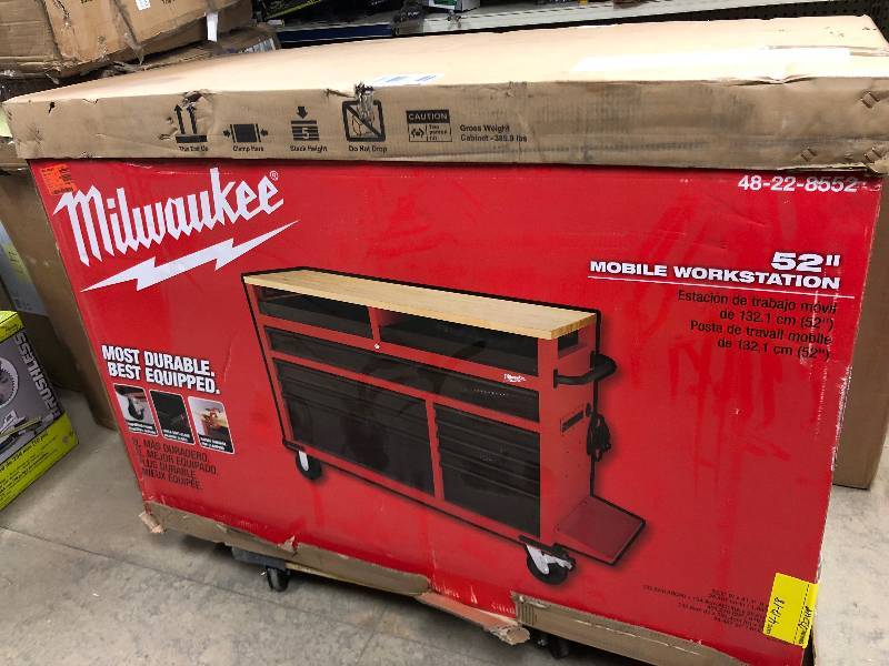 Milwaukee 52 in. 11-Drawer Mobile Work Center OPEN BOX NEVER USED
