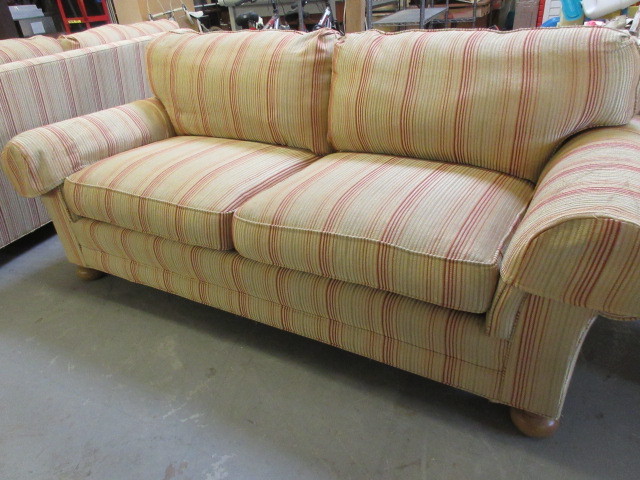 lot 502 image: STRIPED SOFA