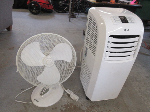 lot 541 image: LG PORTABLE AIR CONDITIONER AND OSCILLATING FAN