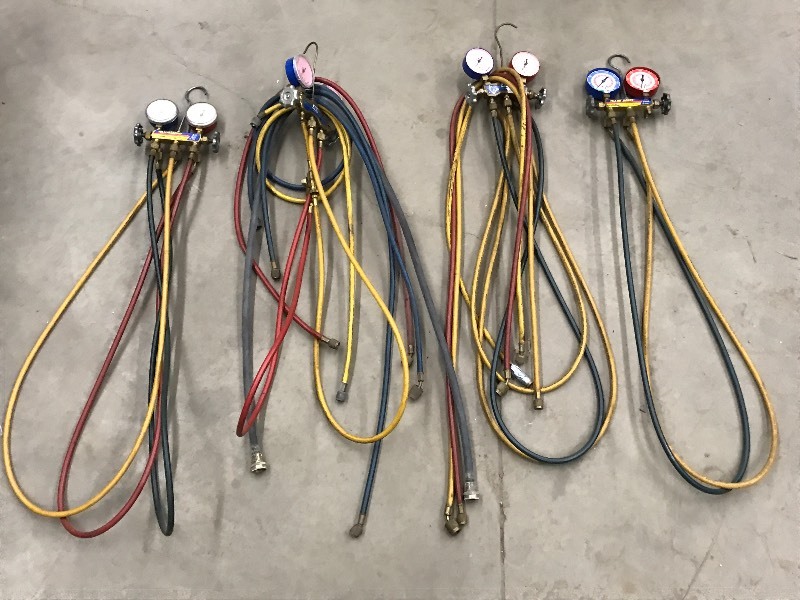 lot 11 image: Lot Of (4) Sets Of Refrigerant Hose...