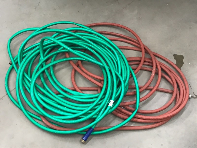 lot 37 image: (2) 50ft Garden Hoses ...