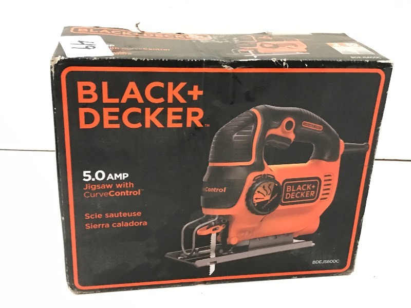 lot 49 image: Black & Decker 5Amp Jigsaw With Cur...