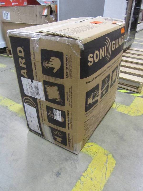 lot 4 image: Ceilume Soniguard 24 in. x 24 in. Drop Ceiling AcousticThermal Insulation (Case of 25)