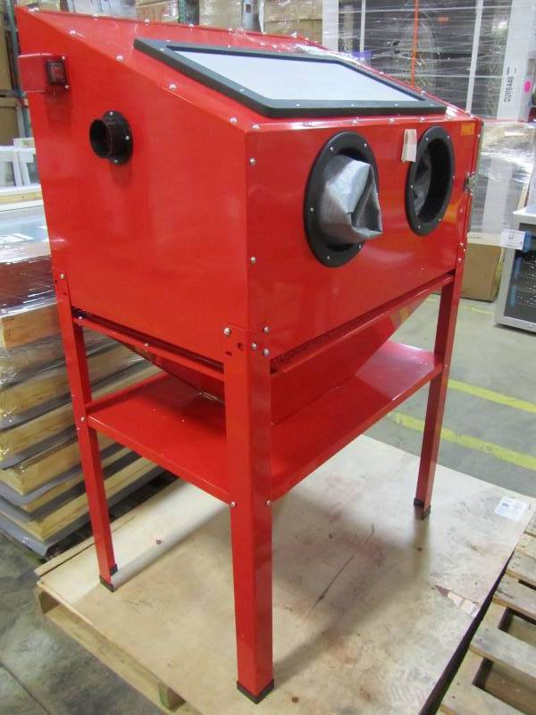 lot 34 image: BLACK BULL Vertical Sandblaster Cabinet