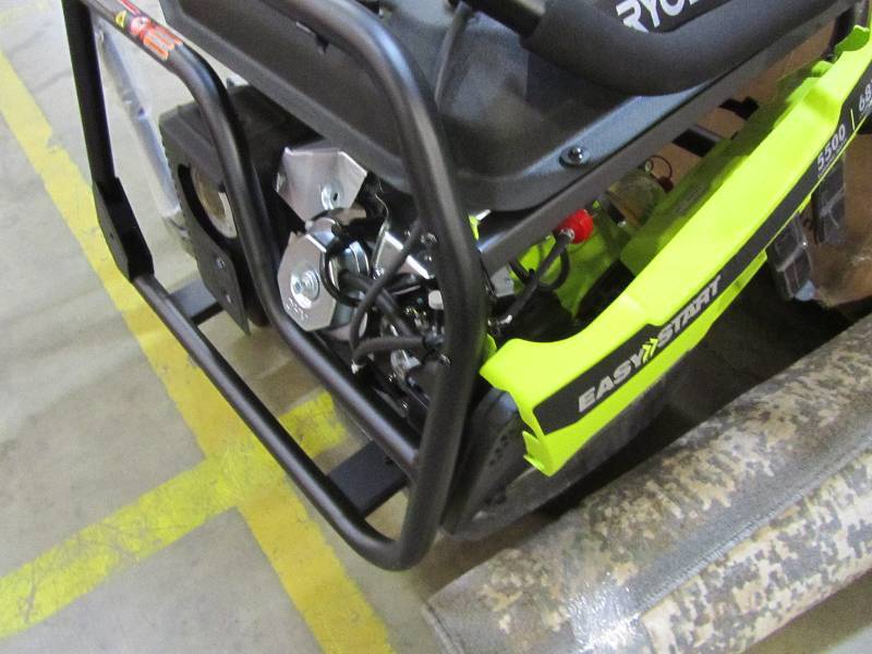 lot 83 image: Ryobi 5,500-Watt Gasoline Powered Portable Generator