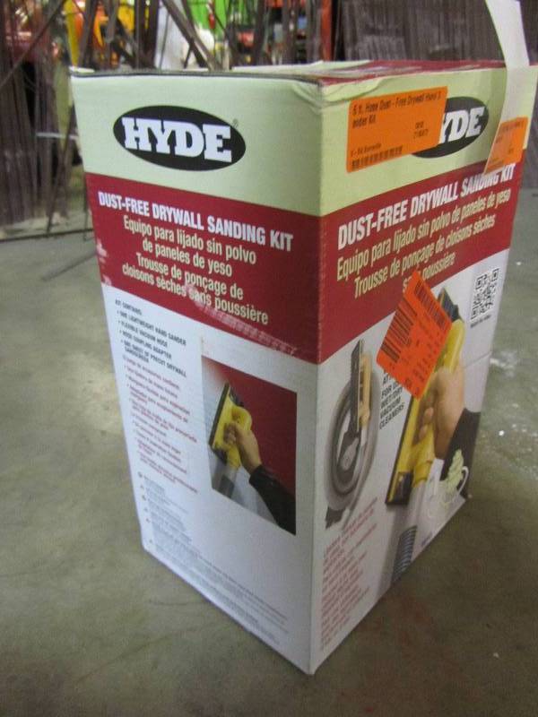 lot 87 image: Hyde 6 ft. Hose Dust-Free Drywall Hand Sander Kit