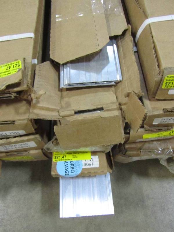 lot 103 image: Dimex EasyFlex 24ft. Non-Painted Aluminum Landscape Edging Project Kit (lot of 18)