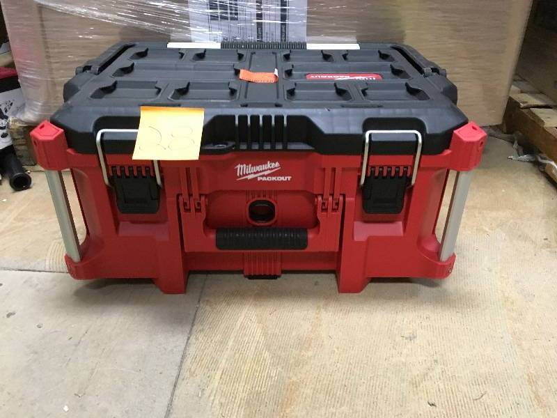 lot 28 image: Milwaukee PACKOUT 22 in.Tool Box not used