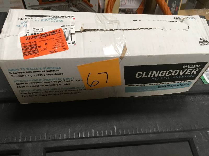 lot 67 image: Cling 9 ft. x 400 ft. Cling Cover Plastic Sheeting
