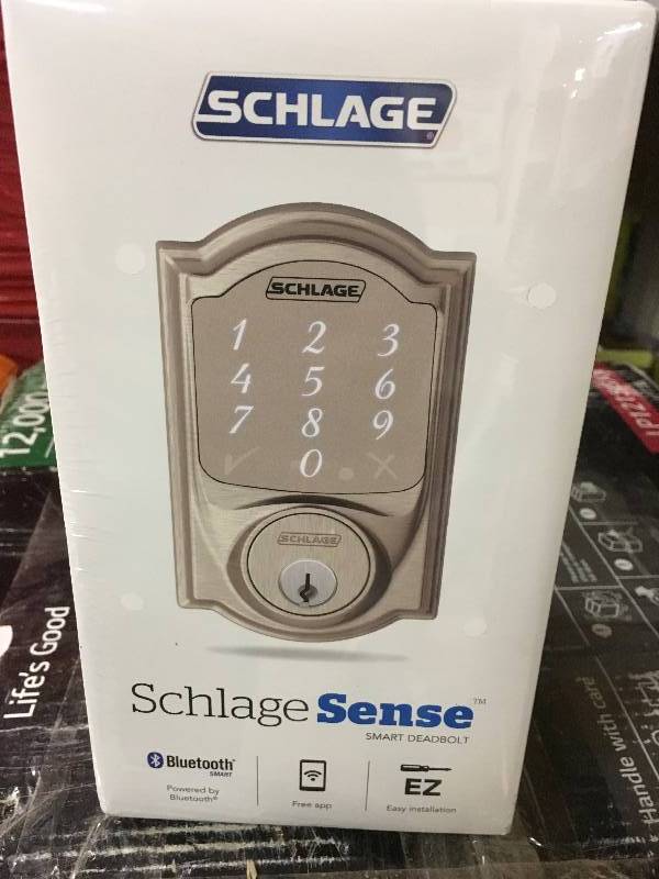 lot 82 image: Schlage Camelot Sense Smart Deadbolt new
