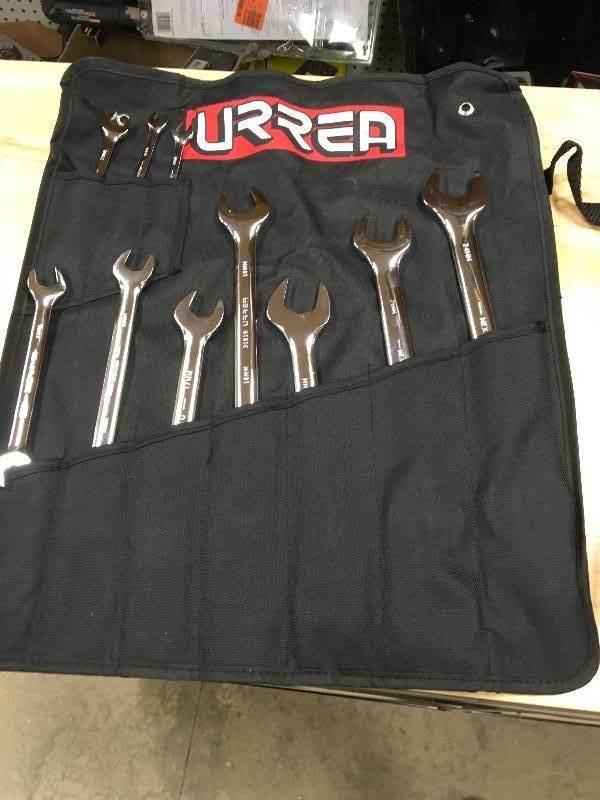 lot 96 image: URREA Metric Open End Chrome Wrench Set