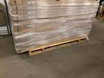 lot 103 image: Lot of 10 boxes Hampton Bay Heather Buff 3.5 in. Vertical Blind - 78 in. W x 84 in. L New retail $ 600