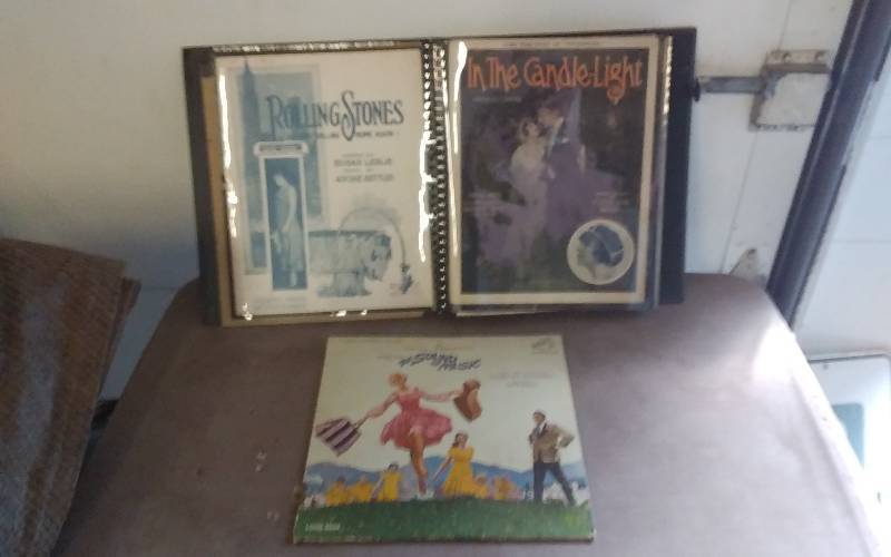 lot 17 image: Album Of Vintage Sheet Music & Sound Of Music Record Album