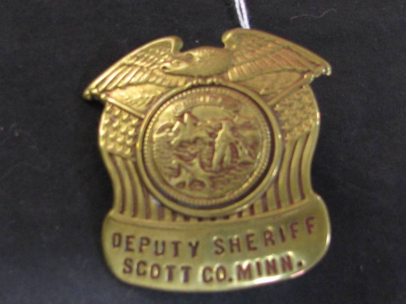 lot 9 image: Deputy Sheriff Scott County, Mn. Retired Hat Badge