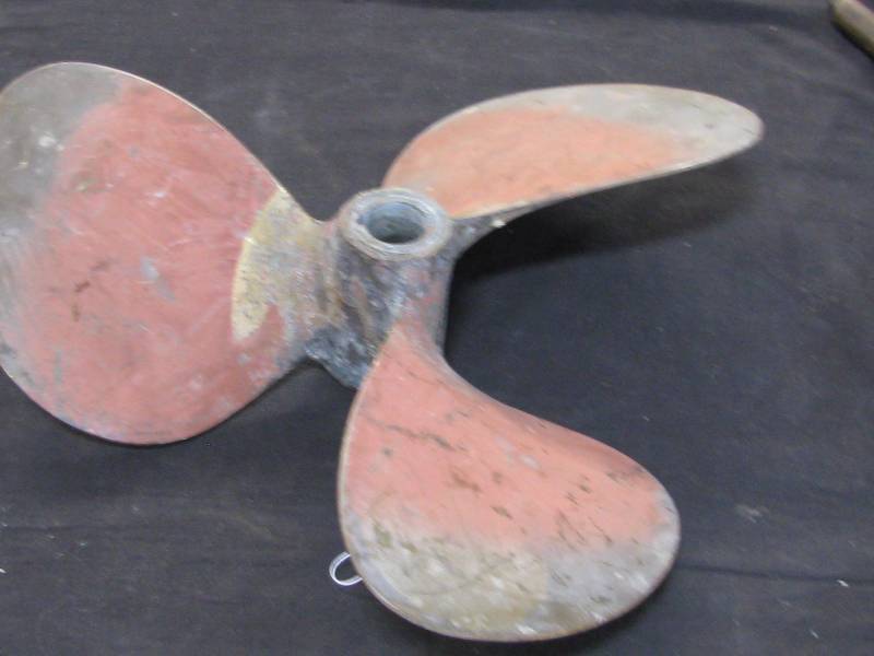 lot 41 image: Solid Brass Boat Prop